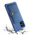 Coque en TPU avec Porte-Cartes pour iPhone 12 mini - Bleu