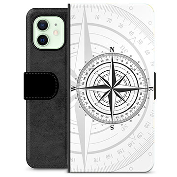 Étui Portefeuille Premium iPhone 12 - Boussole