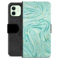 Étui Portefeuille Premium iPhone 12 - Menthe Verte