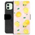 Étui Portefeuille Premium iPhone 12 - Motif Citron