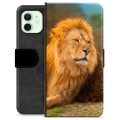 Étui Portefeuille Premium iPhone 12 - Lion