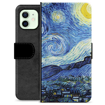 Étui Portefeuille Premium iPhone 12 - Ciel de Nuit