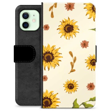 Étui Portefeuille Premium iPhone 12 - Tournesol