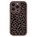 Coque iPhone 12 Pro en TPU à imprimé léopard - Café