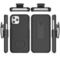 Coque Hybride iPhone 12 Pro Max avec Clip Ceinture - Noire
