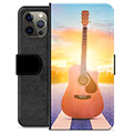Étui Portefeuille Premium iPhone 12 Pro Max - Guitare
