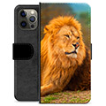 Étui Portefeuille Premium iPhone 12 Pro Max - Lion