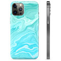 Coque iPhone 12 Pro Max en TPU - Marbre Bleu
