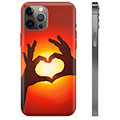 Coque iPhone 12 Pro Max en TPU - Silhouette de Coeur