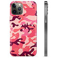 Coque iPhone 12 Pro Max en TPU - Camouflage Rose