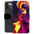 Étui Portefeuille Premium iPhone 12 Pro Max - Portrait Cubiste