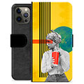 Étui Portefeuille Premium iPhone 12 Pro Max - Art Vintage