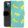 Étui Portefeuille Premium iPhone 12 Pro - Bananes