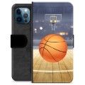Étui Portefeuille Premium iPhone 12 Pro - Basket-ball
