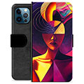 Étui Portefeuille Premium iPhone 12 Pro - Portrait Cubiste