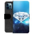Étui Portefeuille Premium iPhone 12 Pro - Diamant