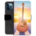 Étui Portefeuille Premium iPhone 12 Pro - Guitare