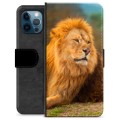 Étui Portefeuille Premium iPhone 12 Pro - Lion