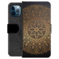 Étui Portefeuille Premium iPhone 12 Pro - Mandala