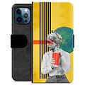 Étui Portefeuille Premium iPhone 12 Pro - Art Vintage