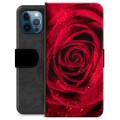 Étui Portefeuille Premium iPhone 12 Pro - Rose