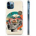 Coque iPhone 12 Pro en TPU - Collage Abstrait