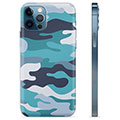 Coque iPhone 12 Pro en TPU - Camouflage Bleu