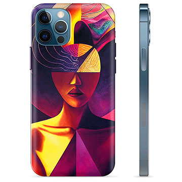 Coque iPhone 12 Pro en TPU - Portrait Cubiste