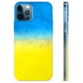 Coque iPhone 12 Pro en TPU Drapeau Ukraine - Bicolore