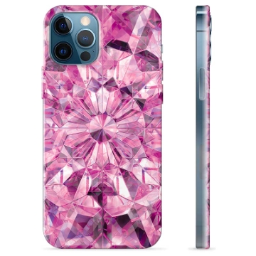 Coque iPhone 12 Pro en TPU - Cristal Rose