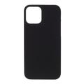 Coque iPhone 12 en Plastique Caoutchouté - Noire