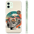 Coque iPhone 12 en TPU - Collage Abstrait