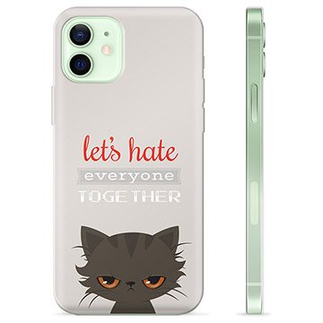 Coque iPhone 12 en TPU - Chat en Colère