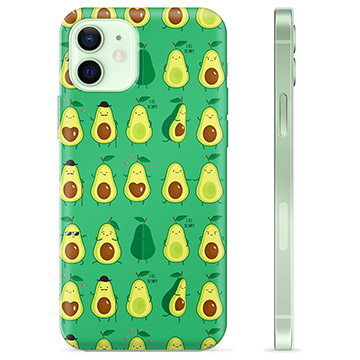 Coque iPhone 12 en TPU - Avocado Pattern