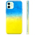 Coque iPhone 12 en TPU Drapeau Ukraine - Bicolore