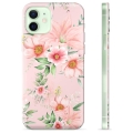 Coque iPhone 12 en TPU - Fleurs à L'aquarelle