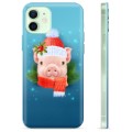 Coque iPhone 12 en TPU - Cochonnet d'Hiver