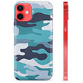 Coque iPhone 12 mini en TPU - Camouflage Bleu