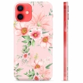 Coque iPhone 12 mini en TPU - Fleurs à L'aquarelle