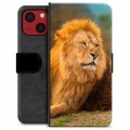 Étui Portefeuille Premium iPhone 13 Mini - Lion