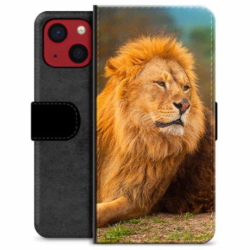 Étui Portefeuille Premium iPhone 13 Mini - Lion