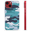 Coque iPhone 13 Mini en TPU - Camouflage Bleu