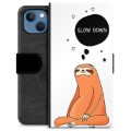 Étui Portefeuille Premium iPhone 13 - Slow Down