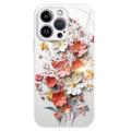 Coque hybride iPhone 13 Pro Bouquet de fleurs