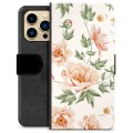 Étui Portefeuille Premium iPhone 13 Pro Max - Motif Floral
