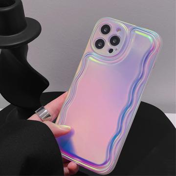 Coque iPhone 13 Pro Max Aurora Laser Ondulée Radiante