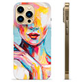 Coque iPhone 13 Pro Max en TPU - Portrait Abstrait