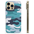Coque iPhone 13 Pro Max en TPU - Camouflage Bleu