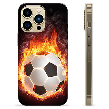 Coque iPhone 13 Pro Max en TPU - Ballon Enflammé