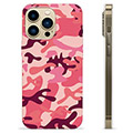 Coque iPhone 13 Pro Max en TPU - Camouflage Rose
